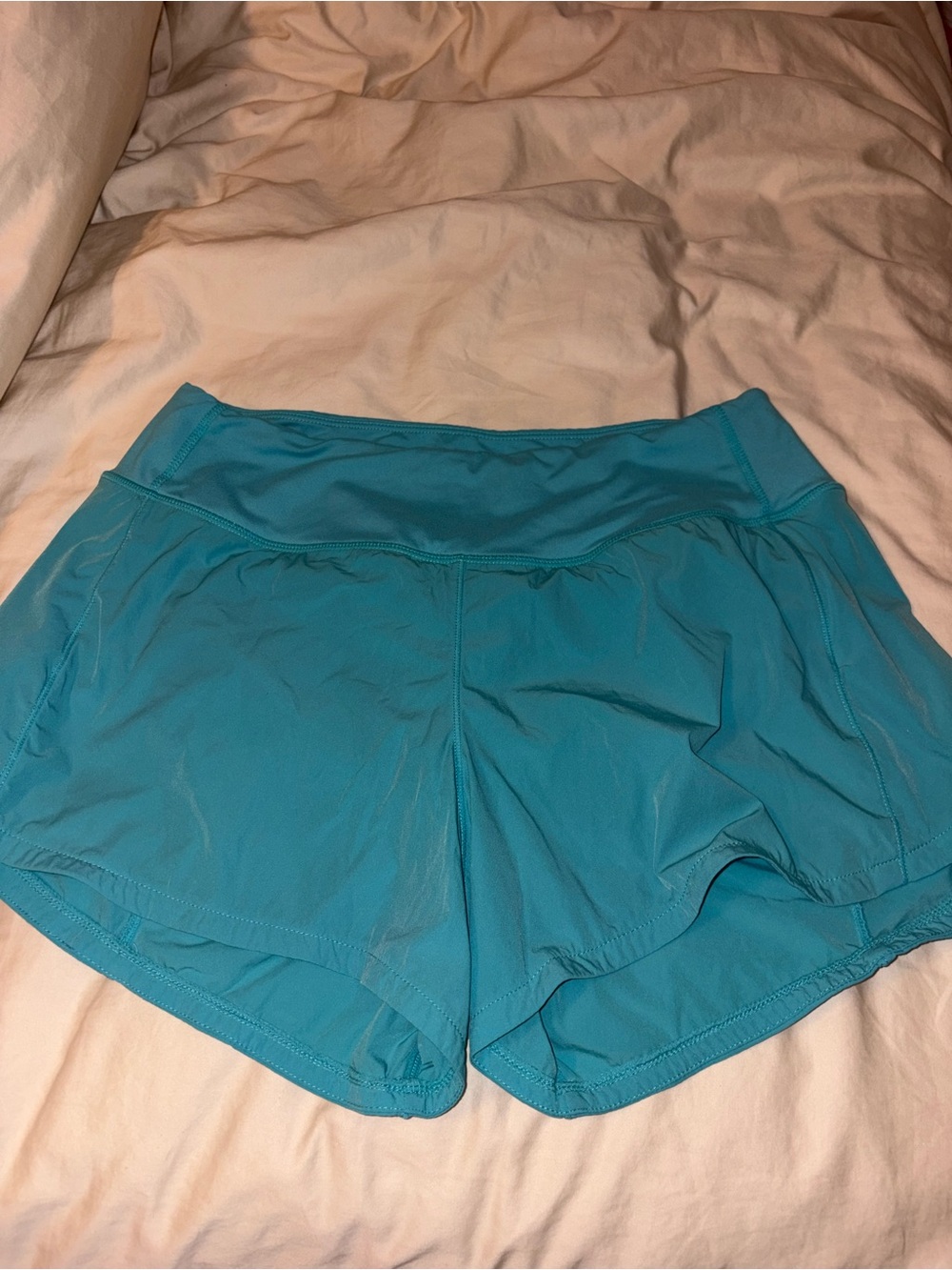 Ocean blue athletic shorts